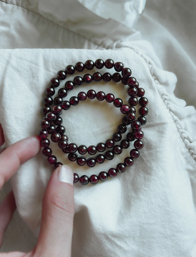 bracciale elastico - Granato